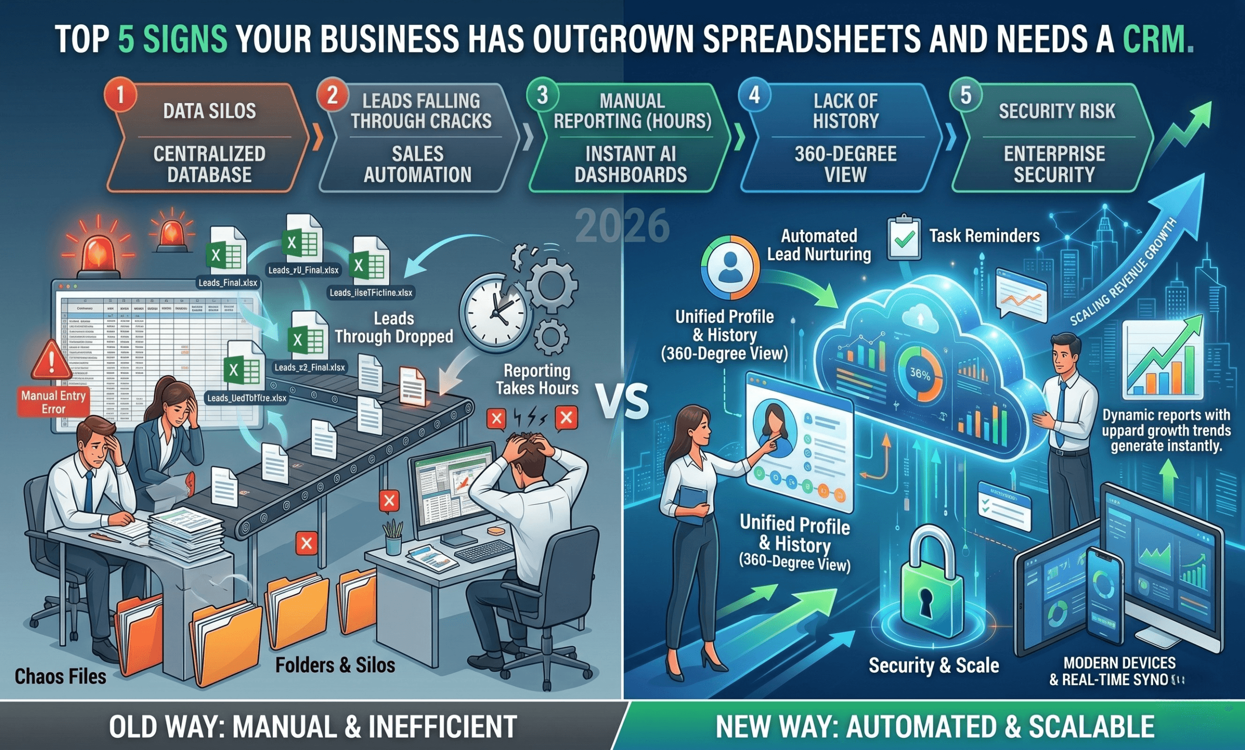 CRM vs. Spreadsheets: 5 Warning Signs Your Business is Ready to Scale